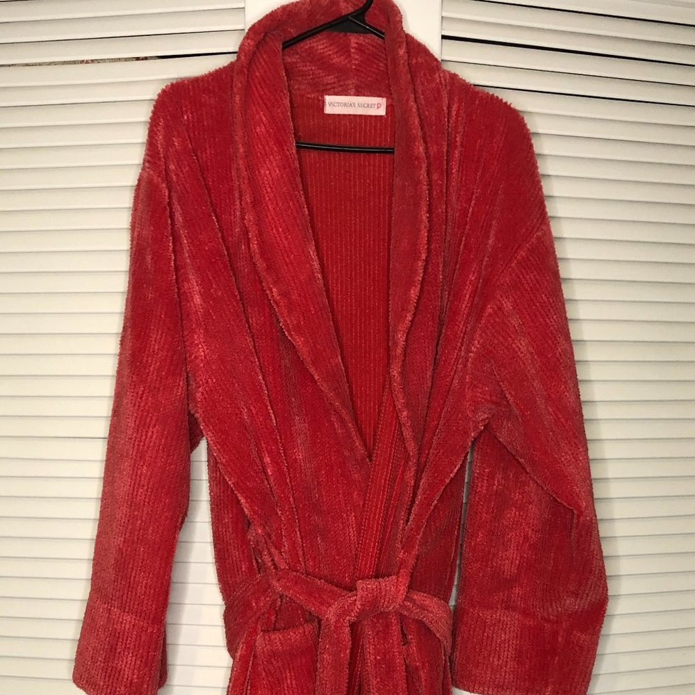 Victoria's Secret Berry-Colored Chanille Robe